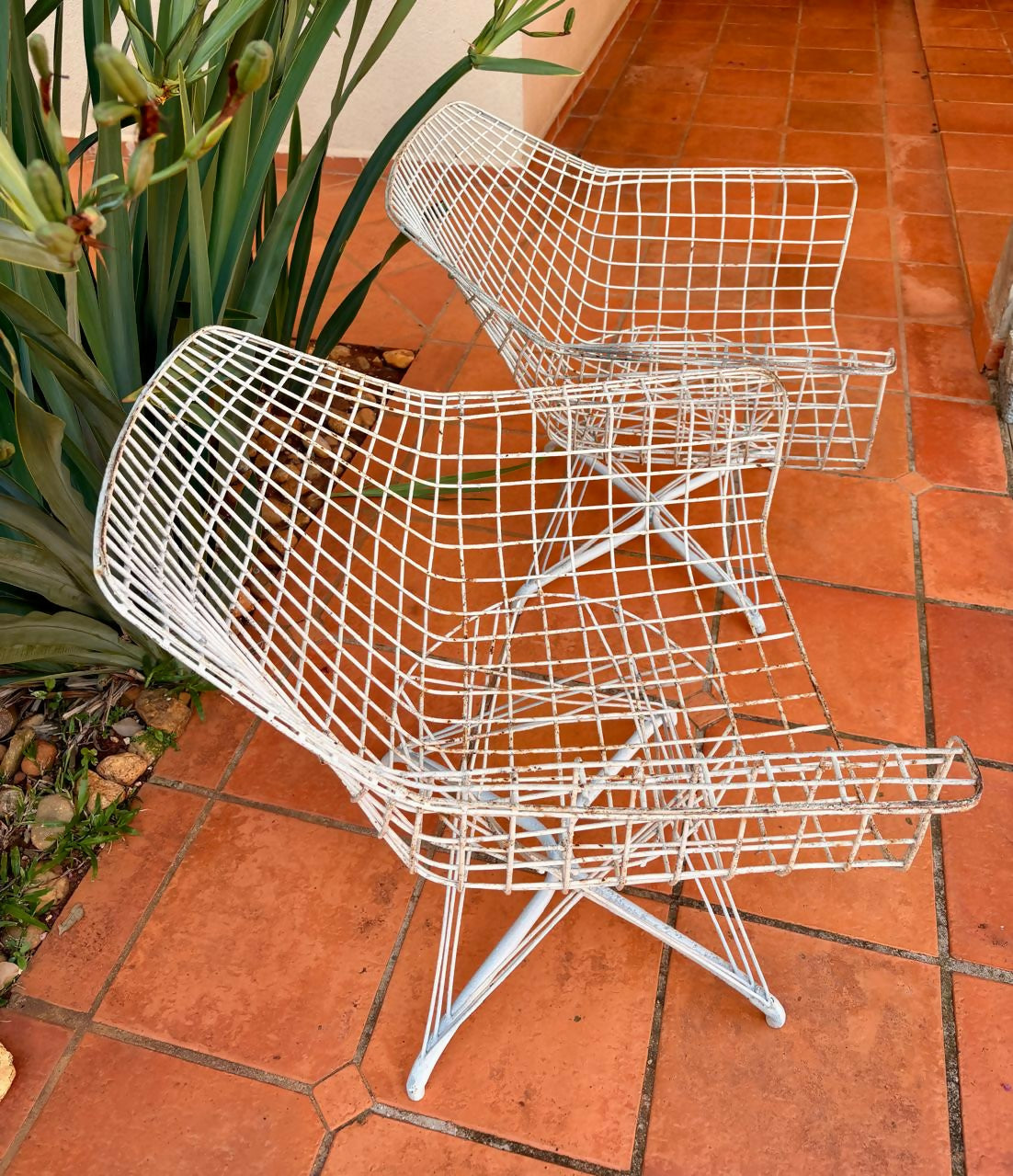 Par de cadeiras em ferro - anos 60