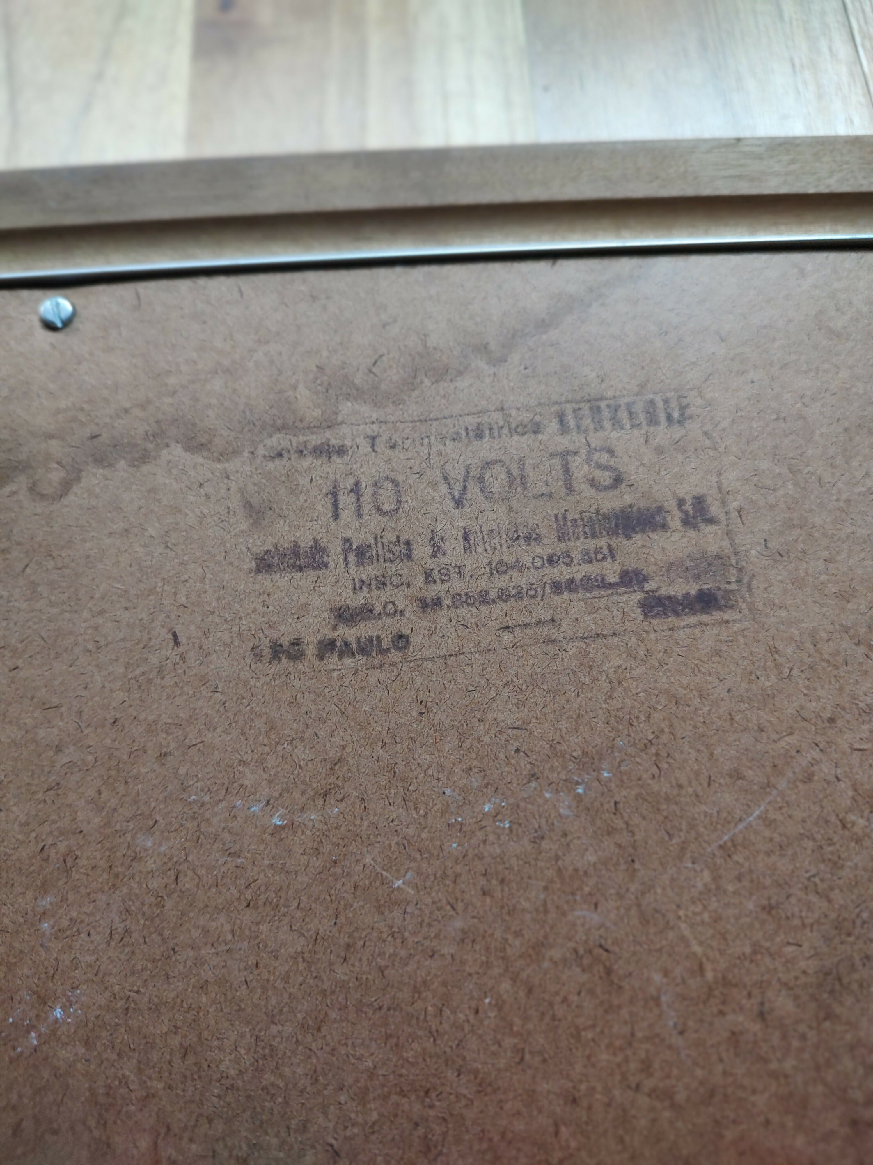 Antiga Bandeja Térmica "BenKente Spam" da Wolff com alças em madeira 110V (funcionando!)