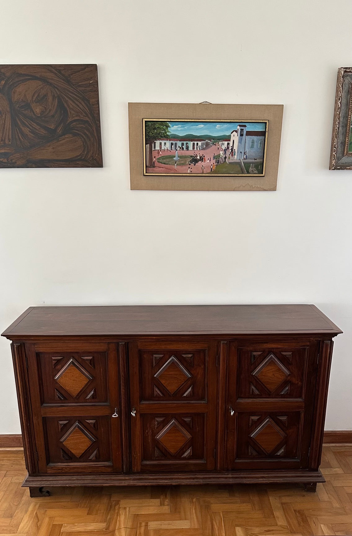 Buffet em jacarandá, anos 70. Impecável!