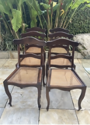 Cadeiras Pé de cachimbo em Jacarandá (temos 6 unidades)