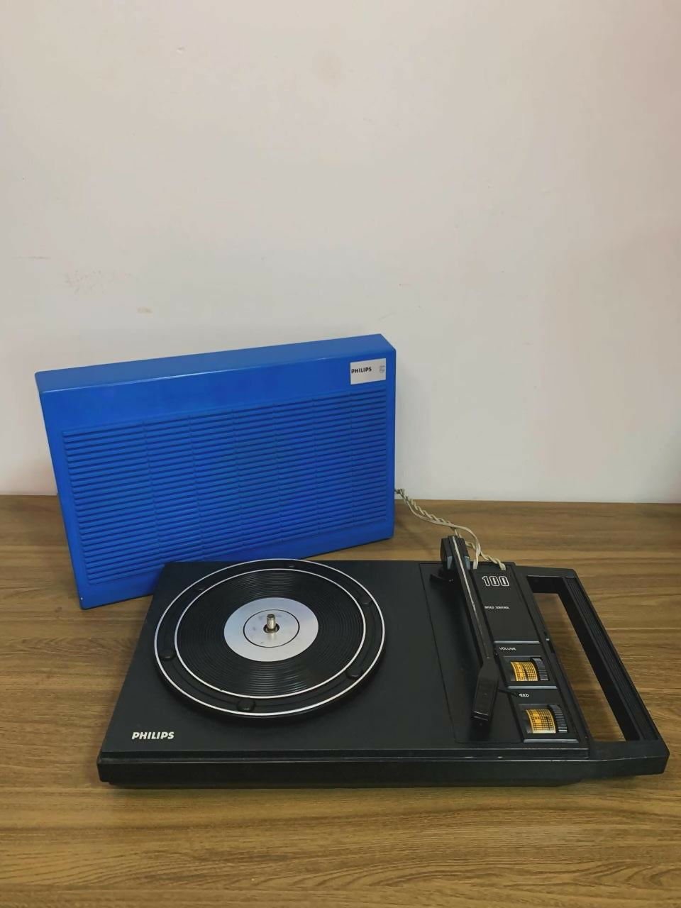 Vitrola / Toca Discos Philips AF100 Azul - Funcionando