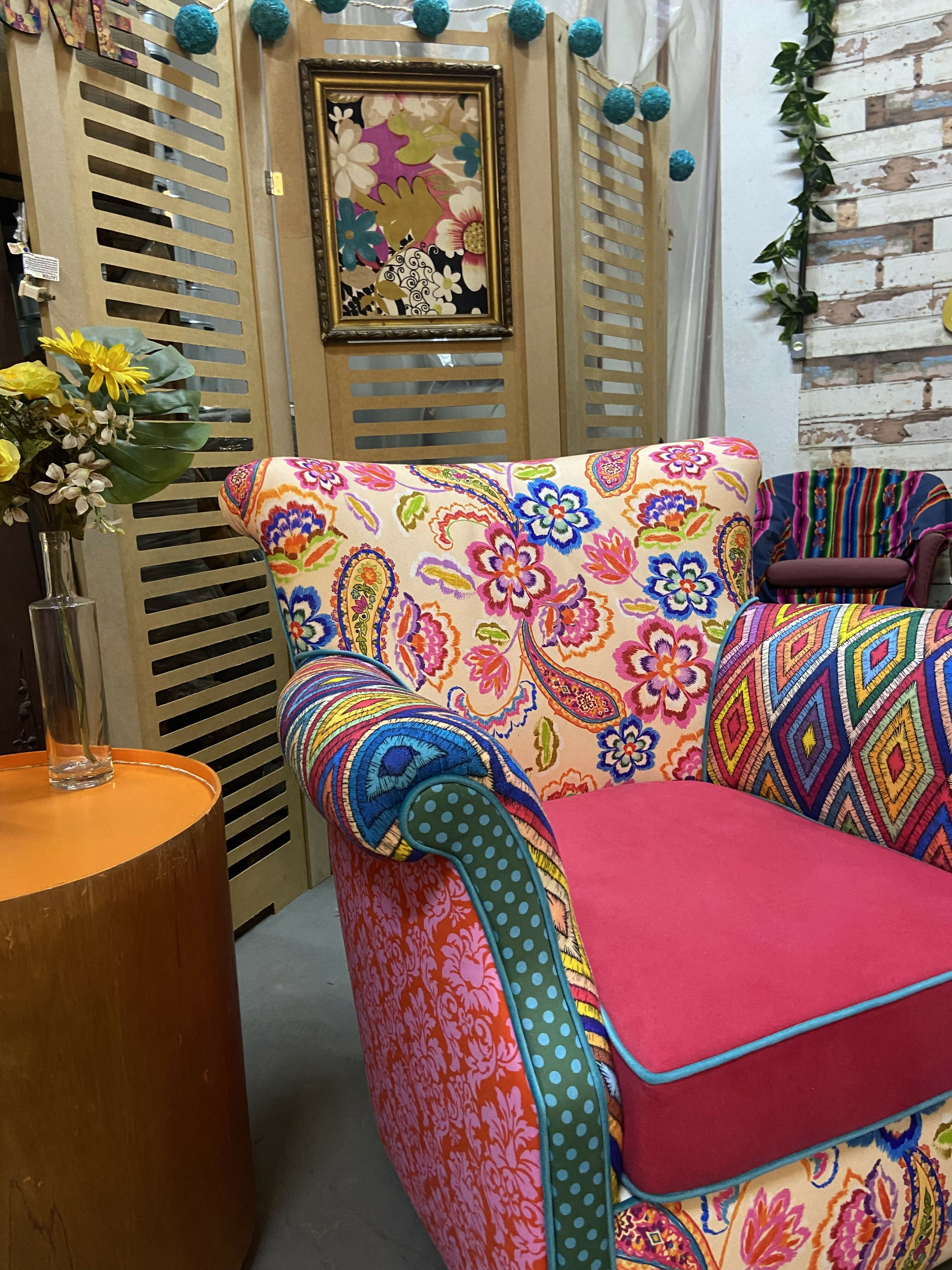 Poltrona. antiga reformada "Candy"