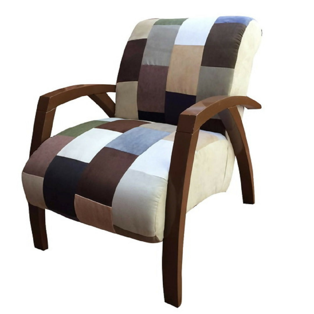 POLTRONA COUNTRY - patchwork de camurça