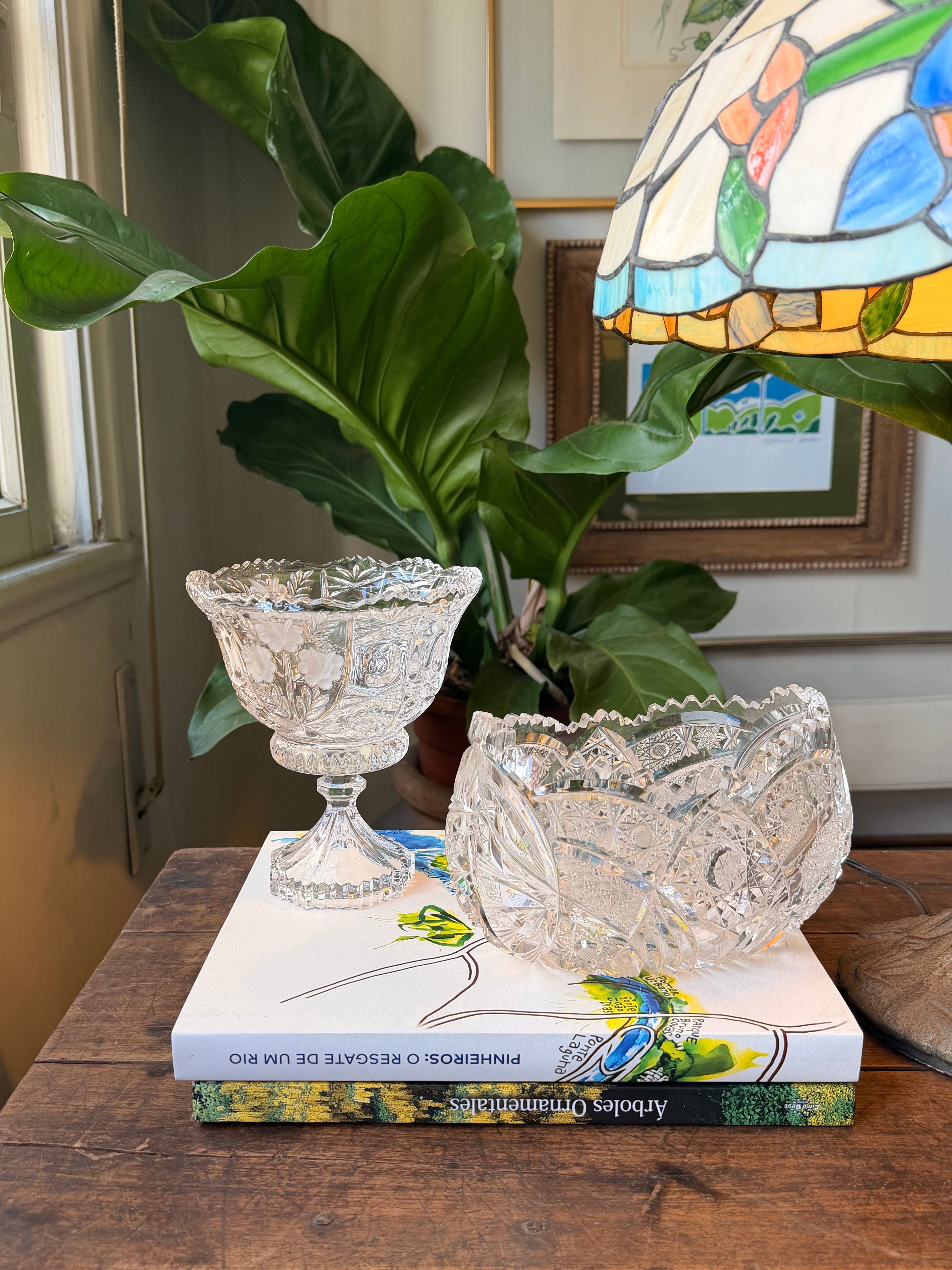 Vasos em cristal lapidado (valor unitário) 