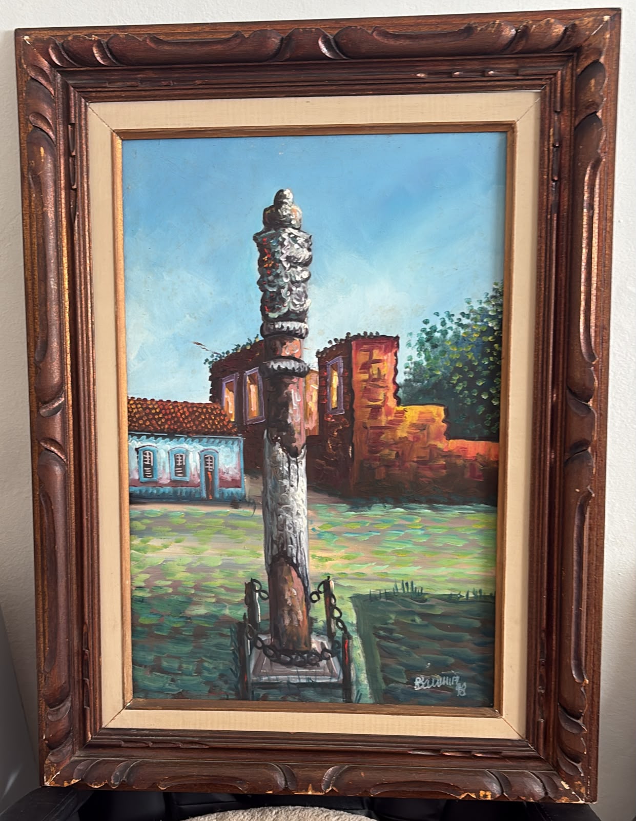 Quadro PAISAGEM de Bráulio – 1978 – PINTURA – 40 × 60 CM