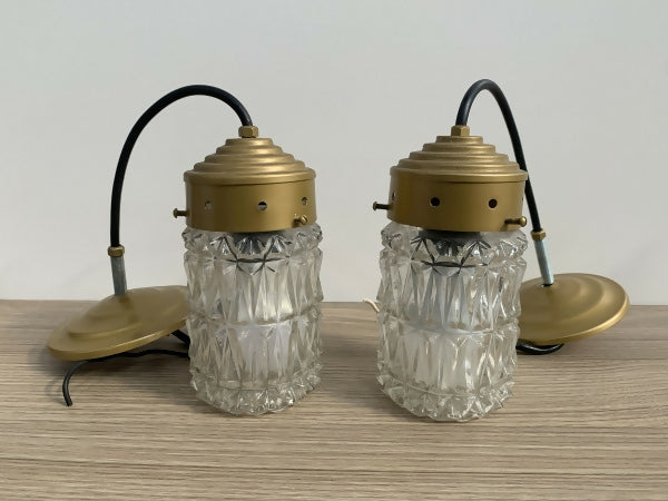 Par de lustres pendentes Anos 60