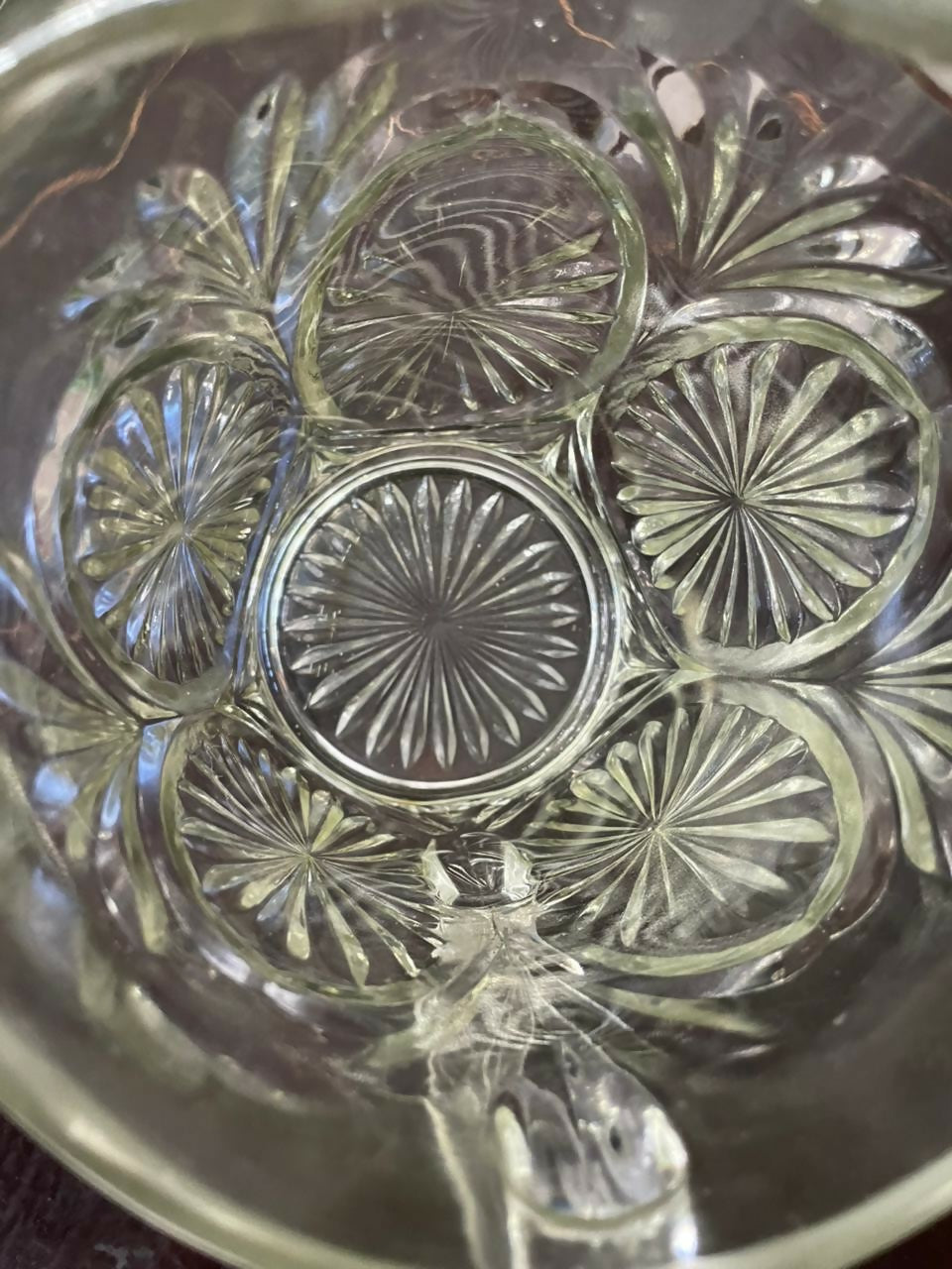 Grande jarra em cristal lapidado