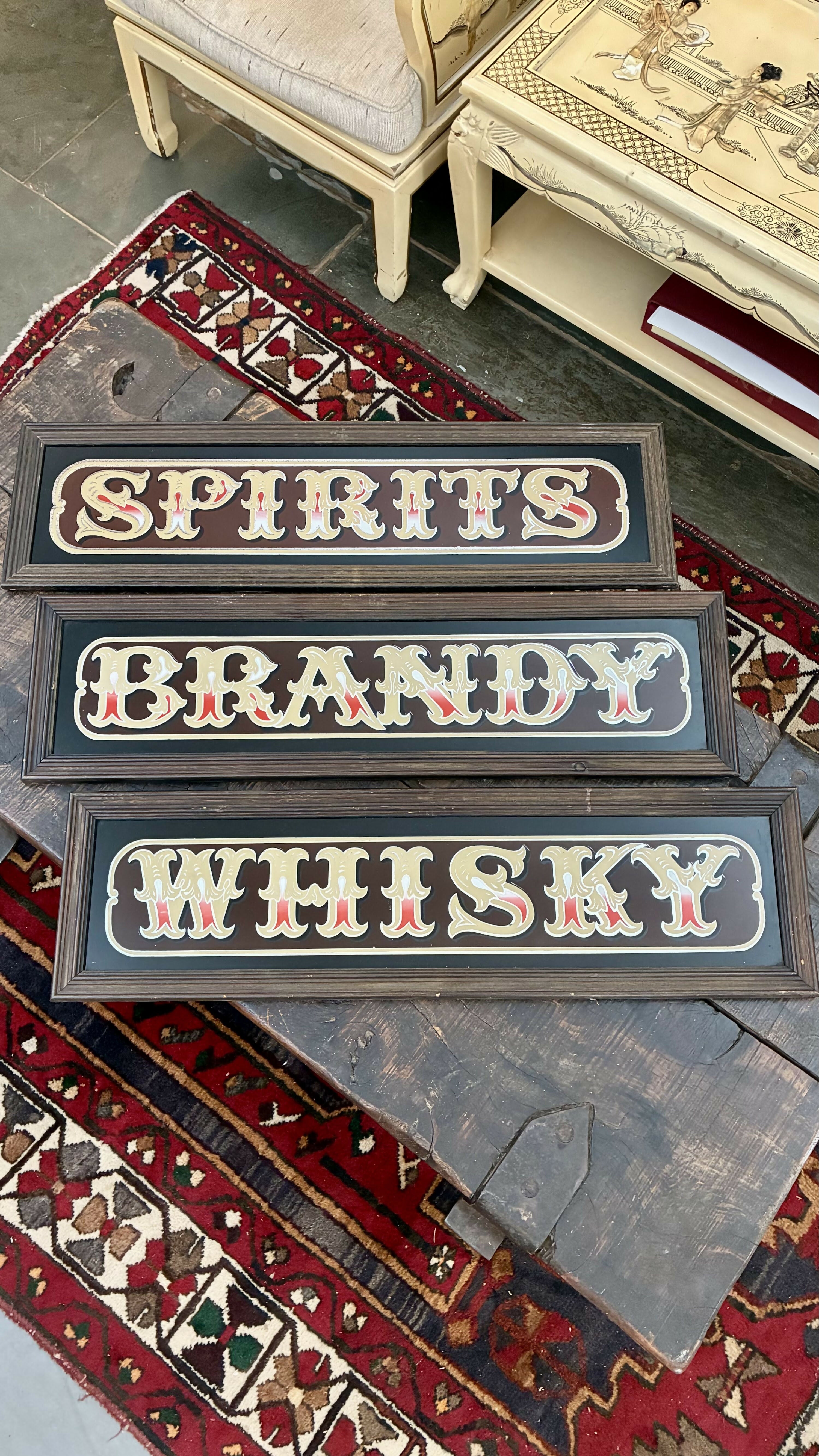 Conjunto de Placas Decorativas de Pub Inglês em espelho