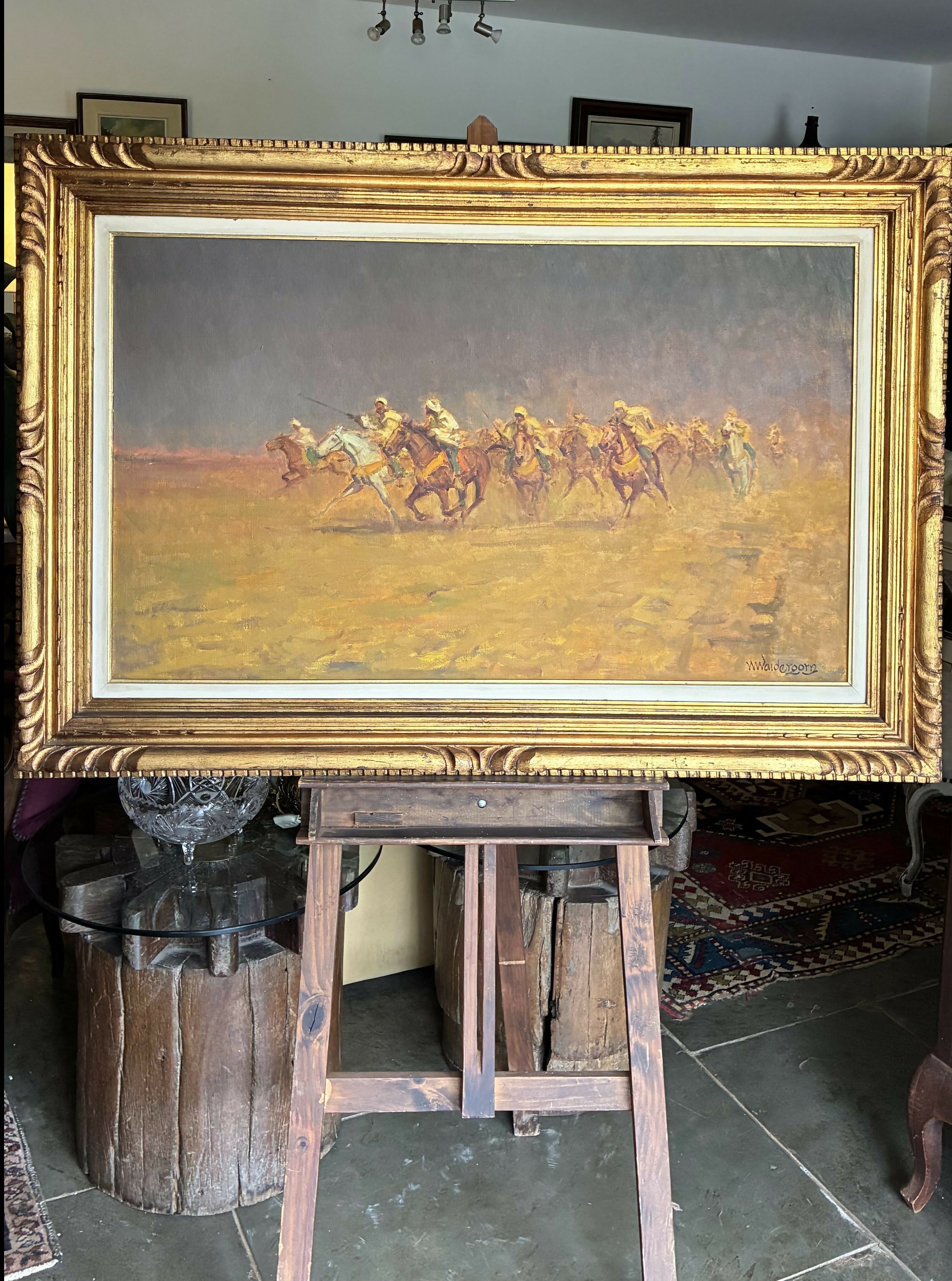 Quadro óleo sobre tela – Assinado por Menase Waidergon