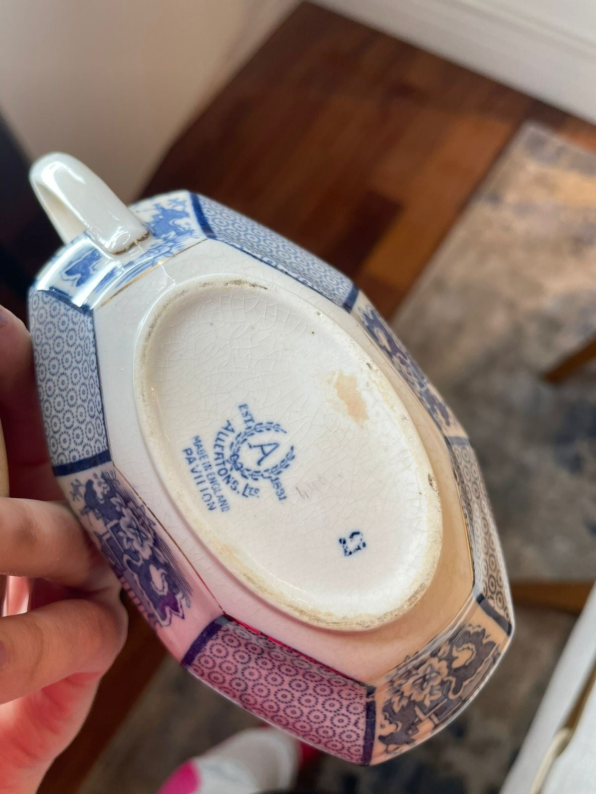 Jogo de Porcelana Inglesa em azul e branco