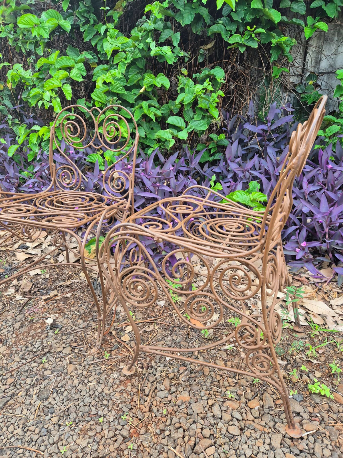 Conjunto de jardim vintage