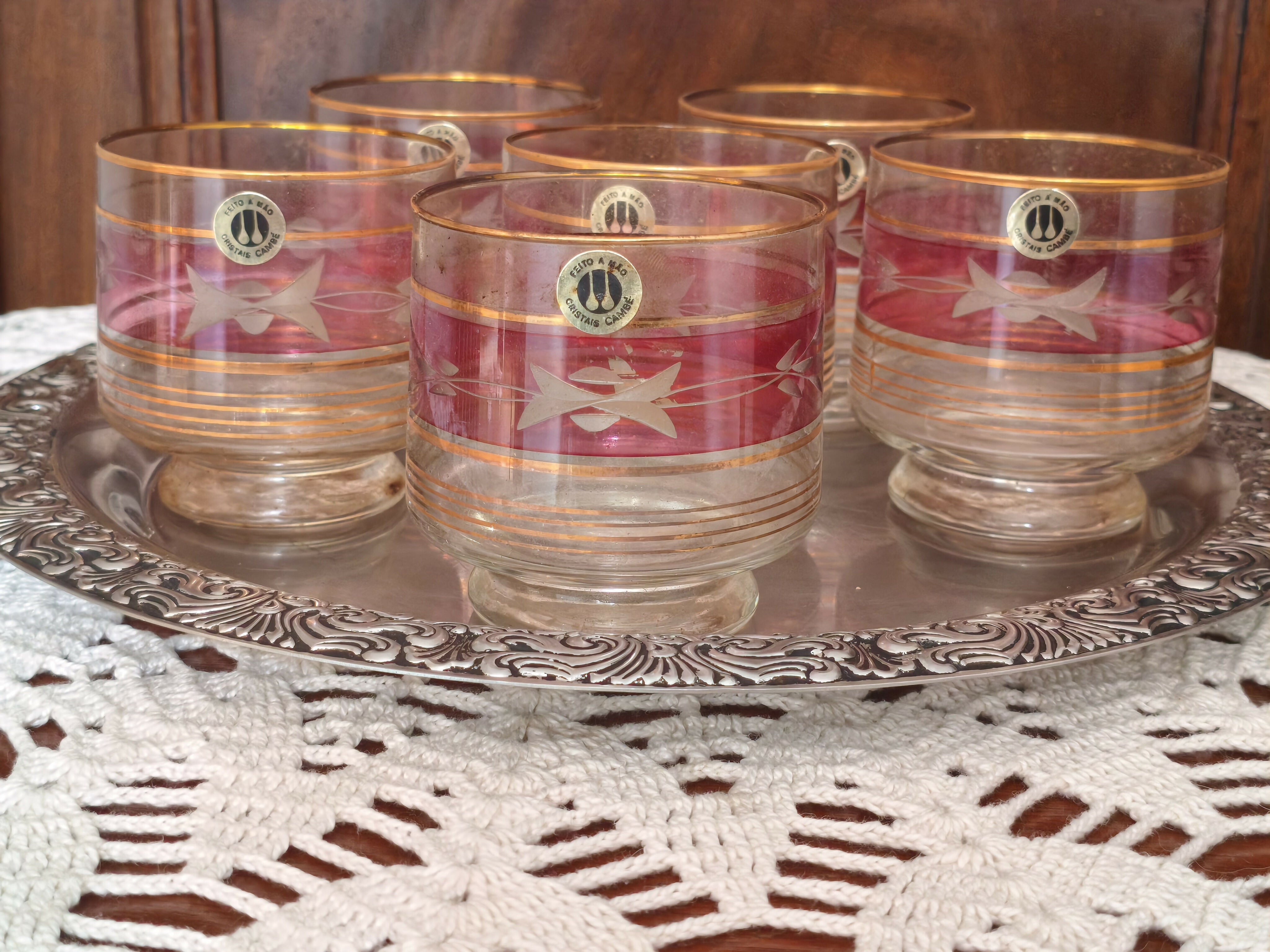 Conjunto 6 Copos Cristais Cambé