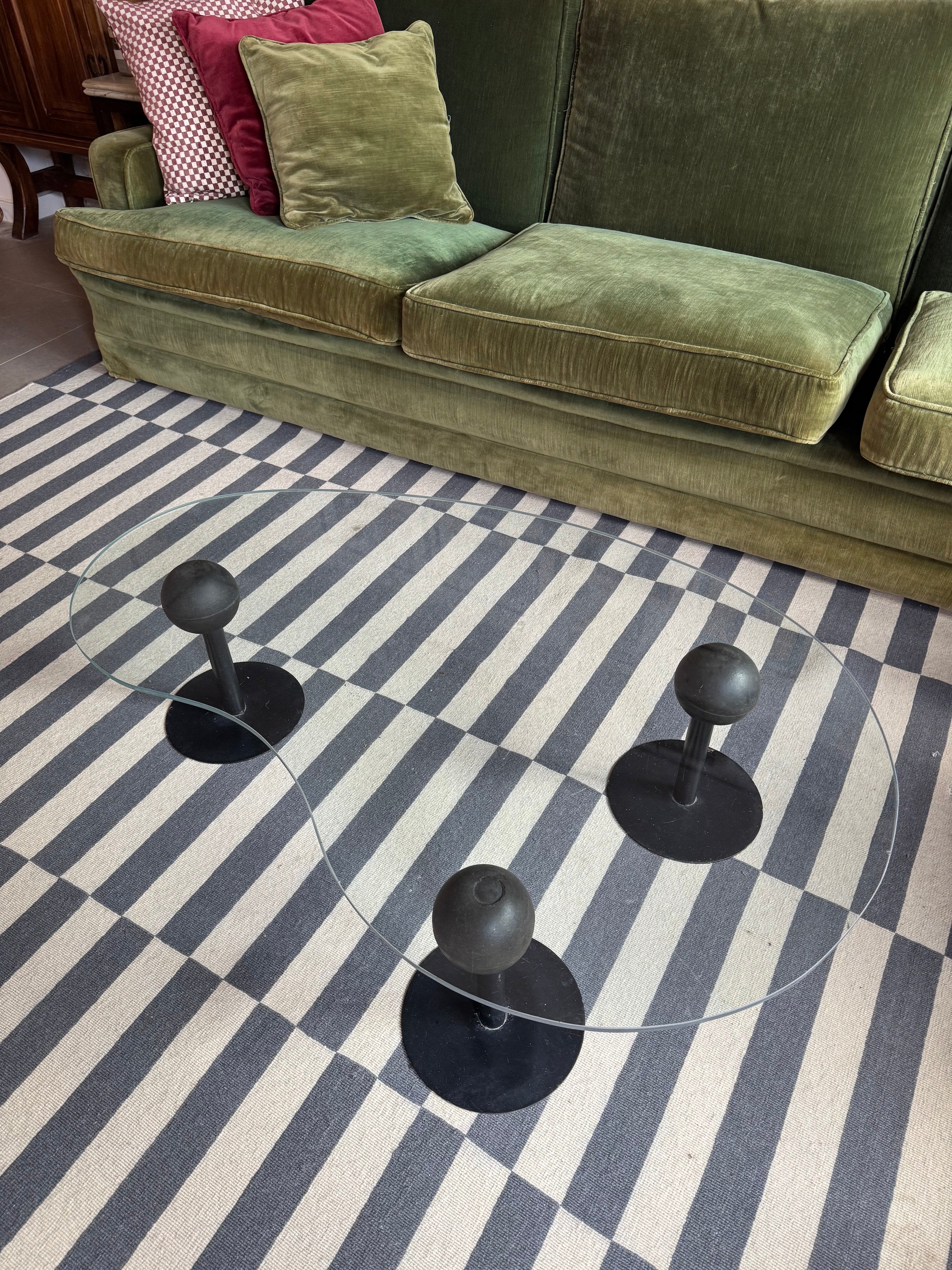 Mesa de centro em vidro Pepper Young - Philippe Starck para Disform