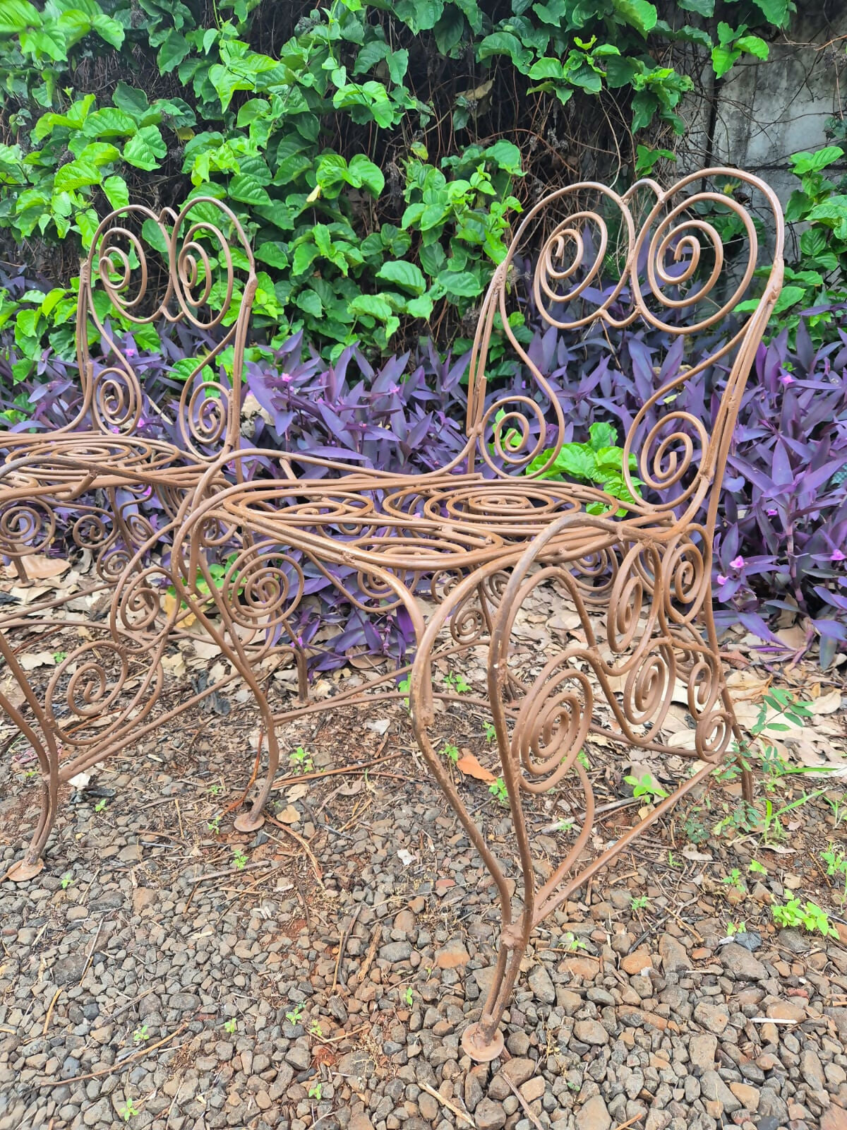 Conjunto de jardim vintage