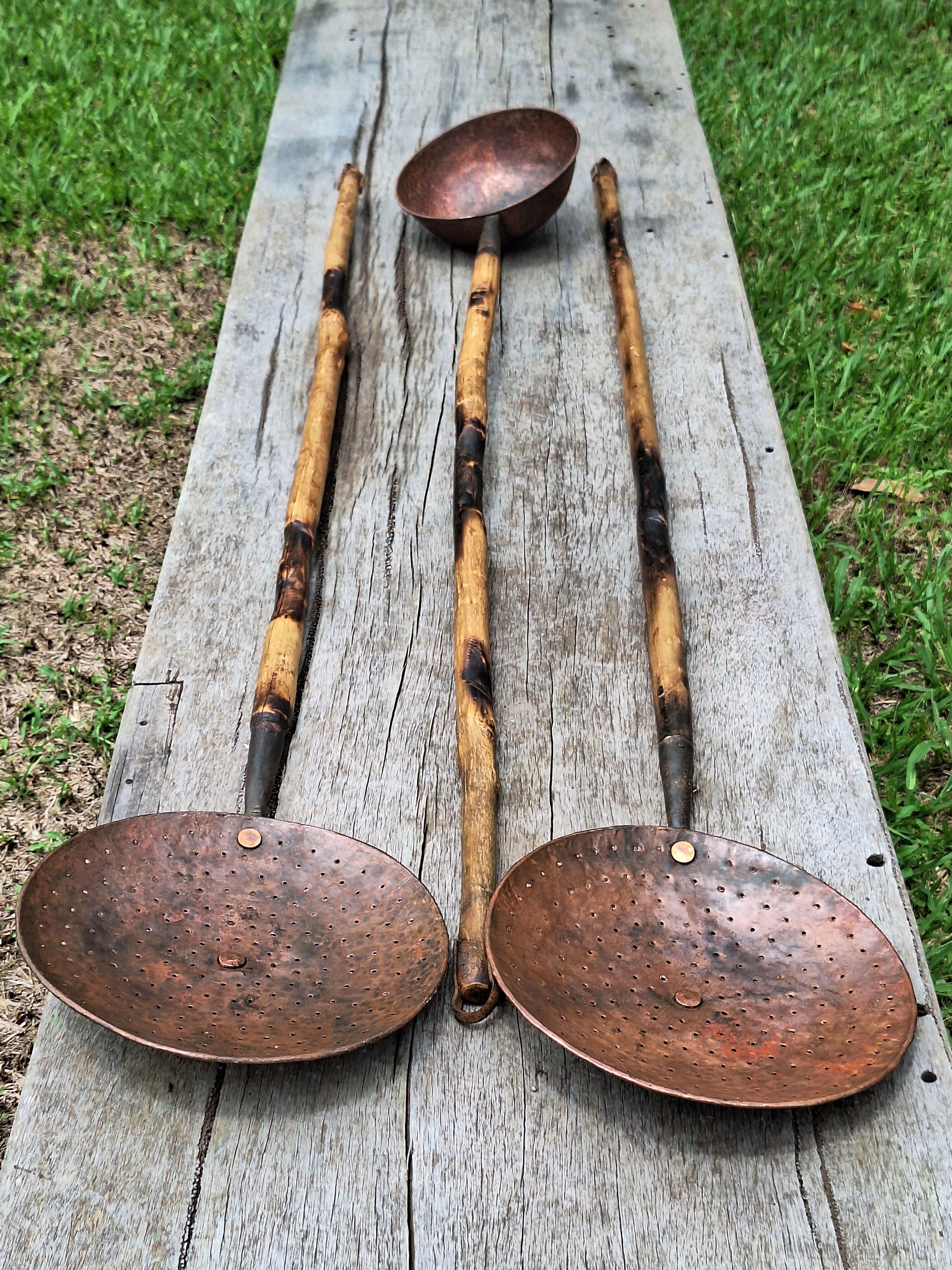 Escumadeiras e Concha de Cobre Antigas Garimpo Mineiro (Unidade)