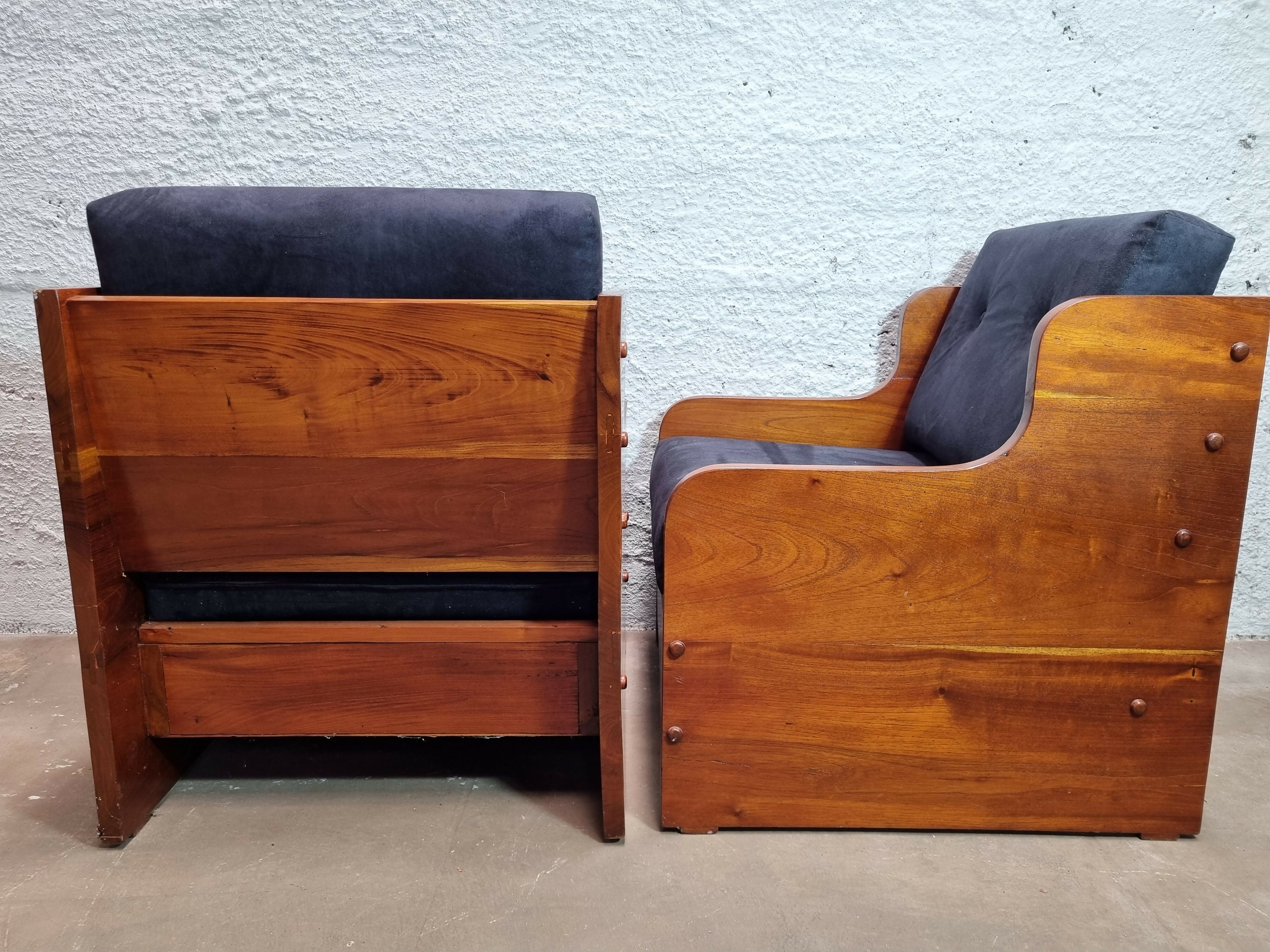 Par poltronas cedro anos 70