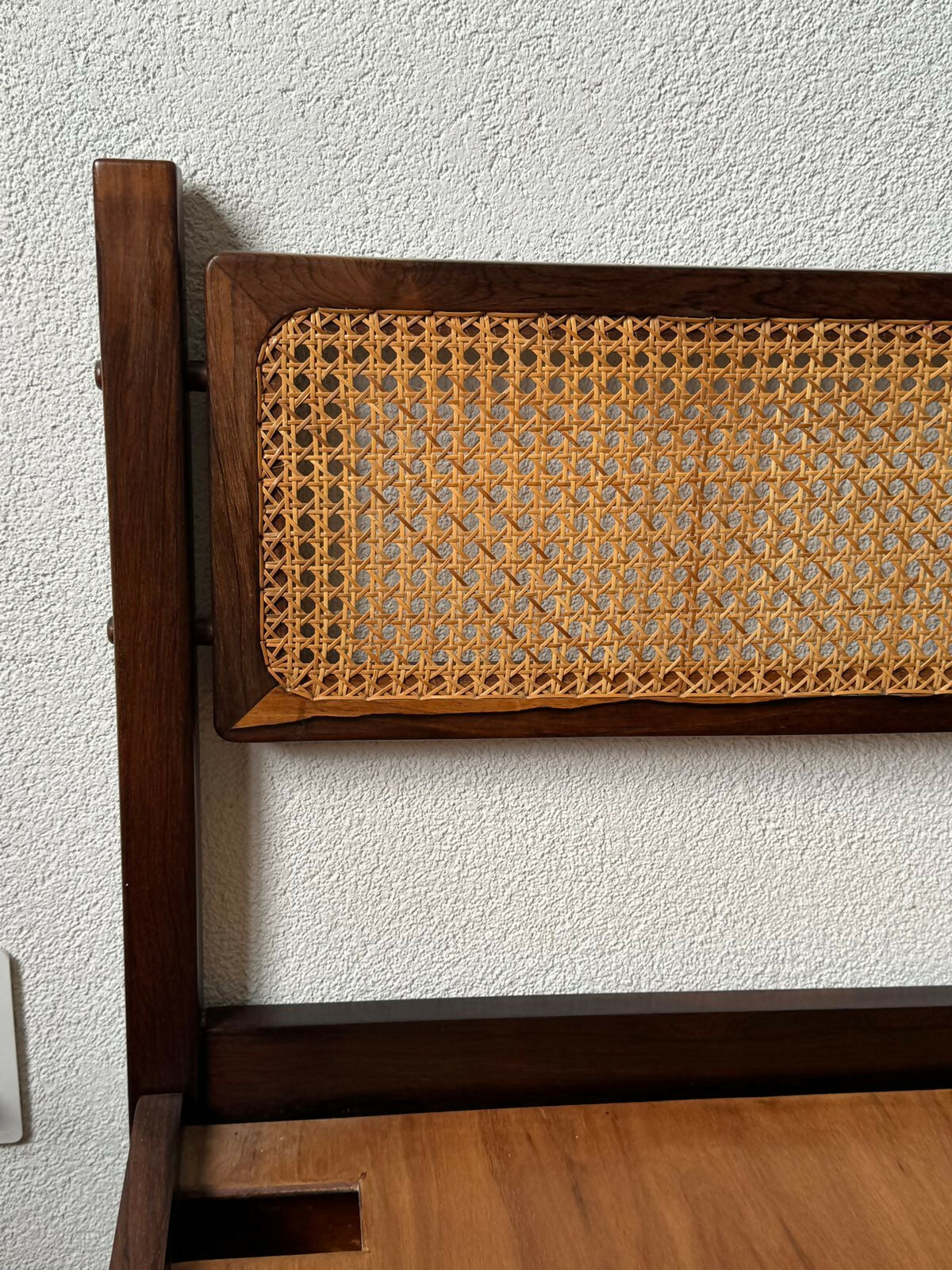 Cama Casal - Celina - Jacarandá com Palhinha natural