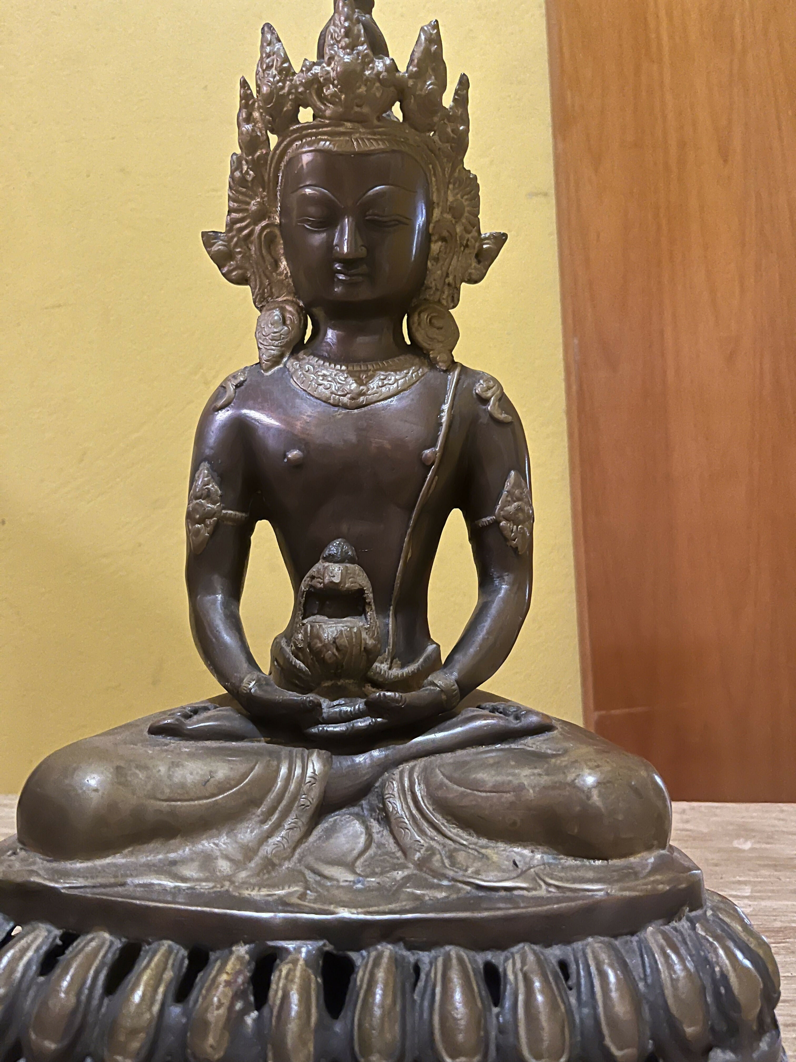 Buda Indiano Original - Estátua de bronze