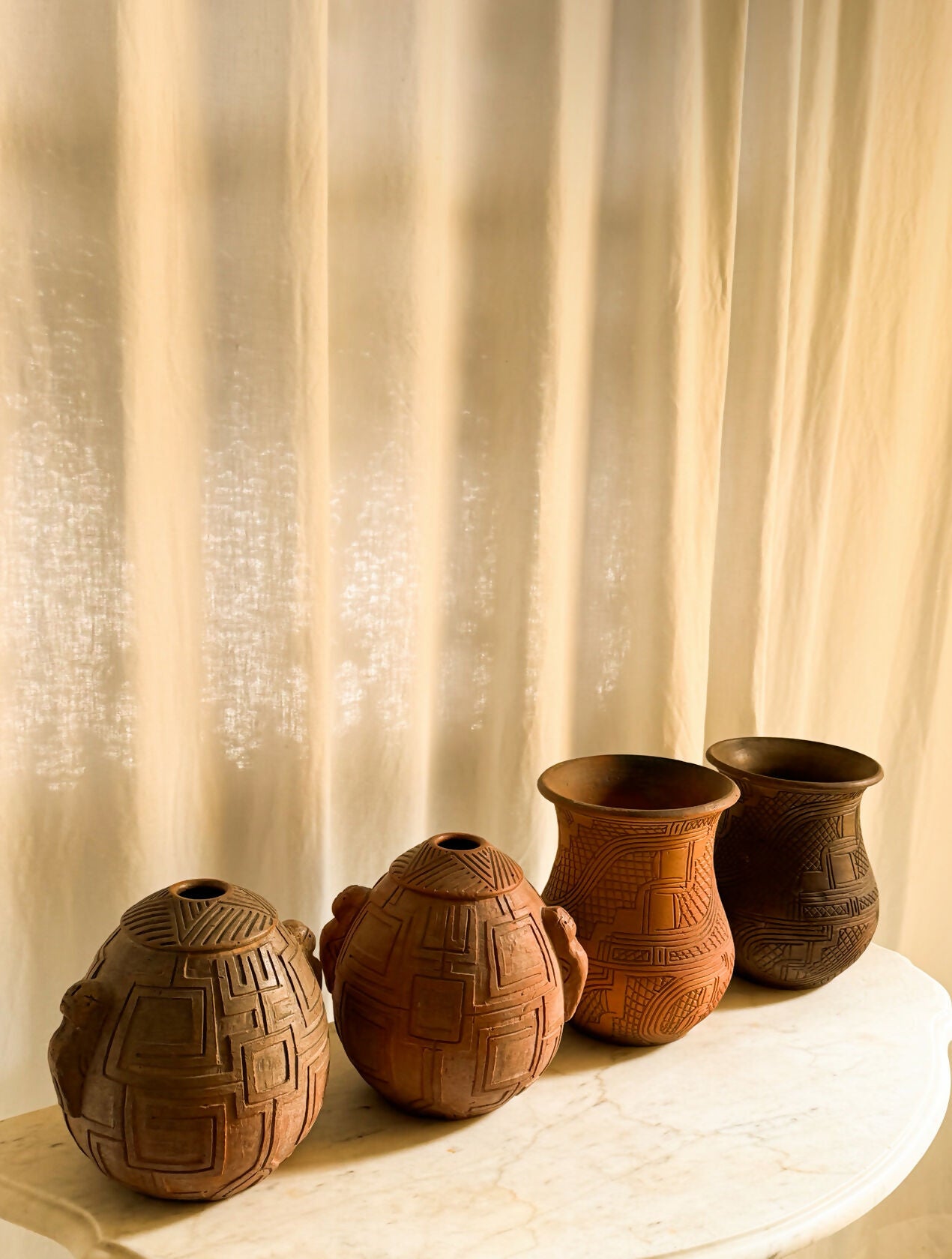 Vasos Marajoaras assinadas, anos 80