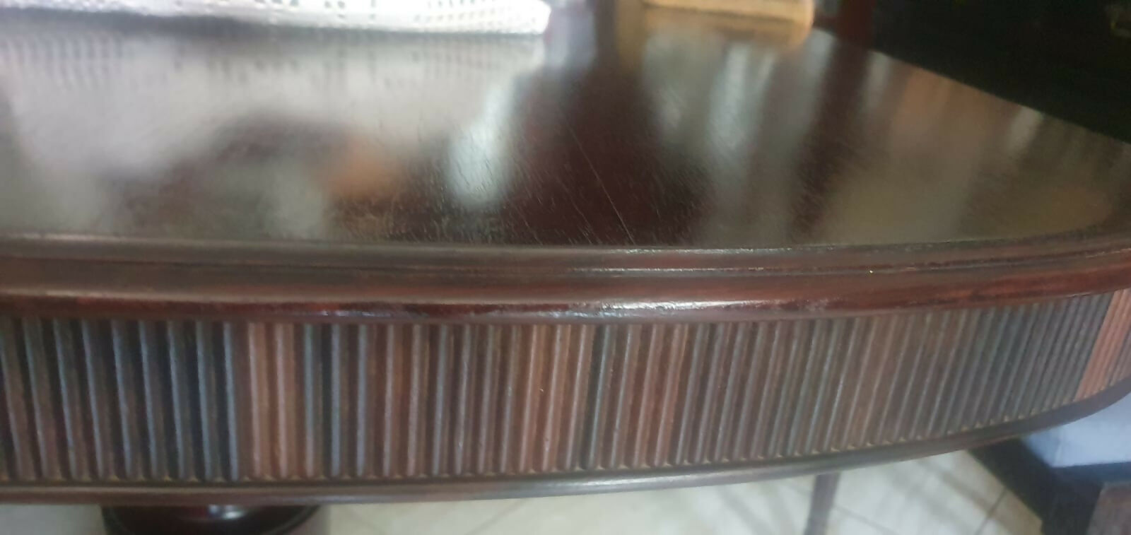 Conjunto com 8 Cadeiras Antigas Estilo Luís XVI - IMBUIA