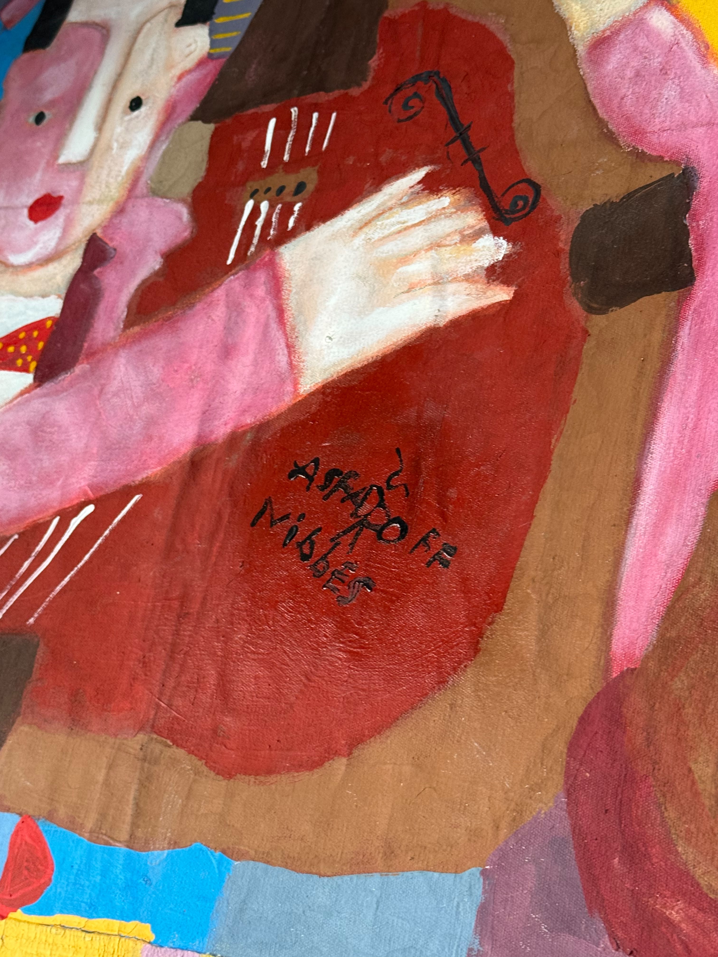 Grande Quadro artista Nibbes retratando Música e Dança 