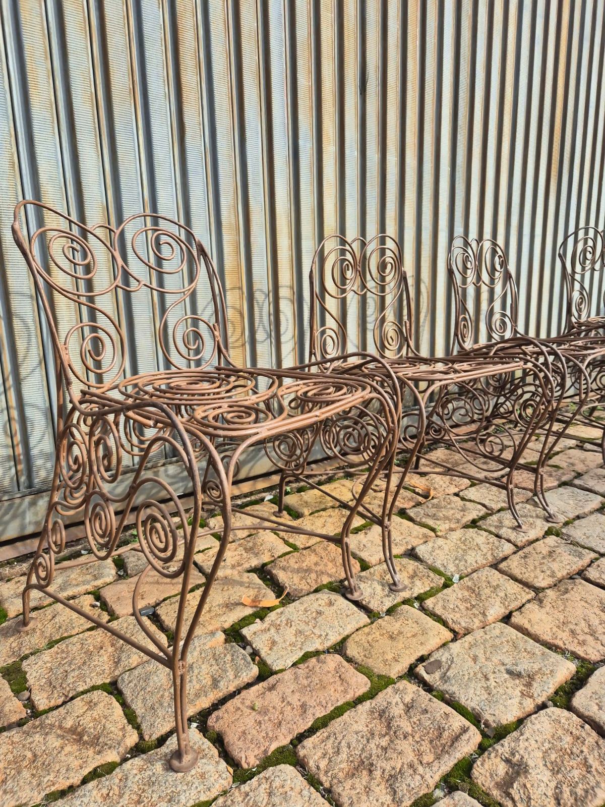 Conjunto de jardim vintage