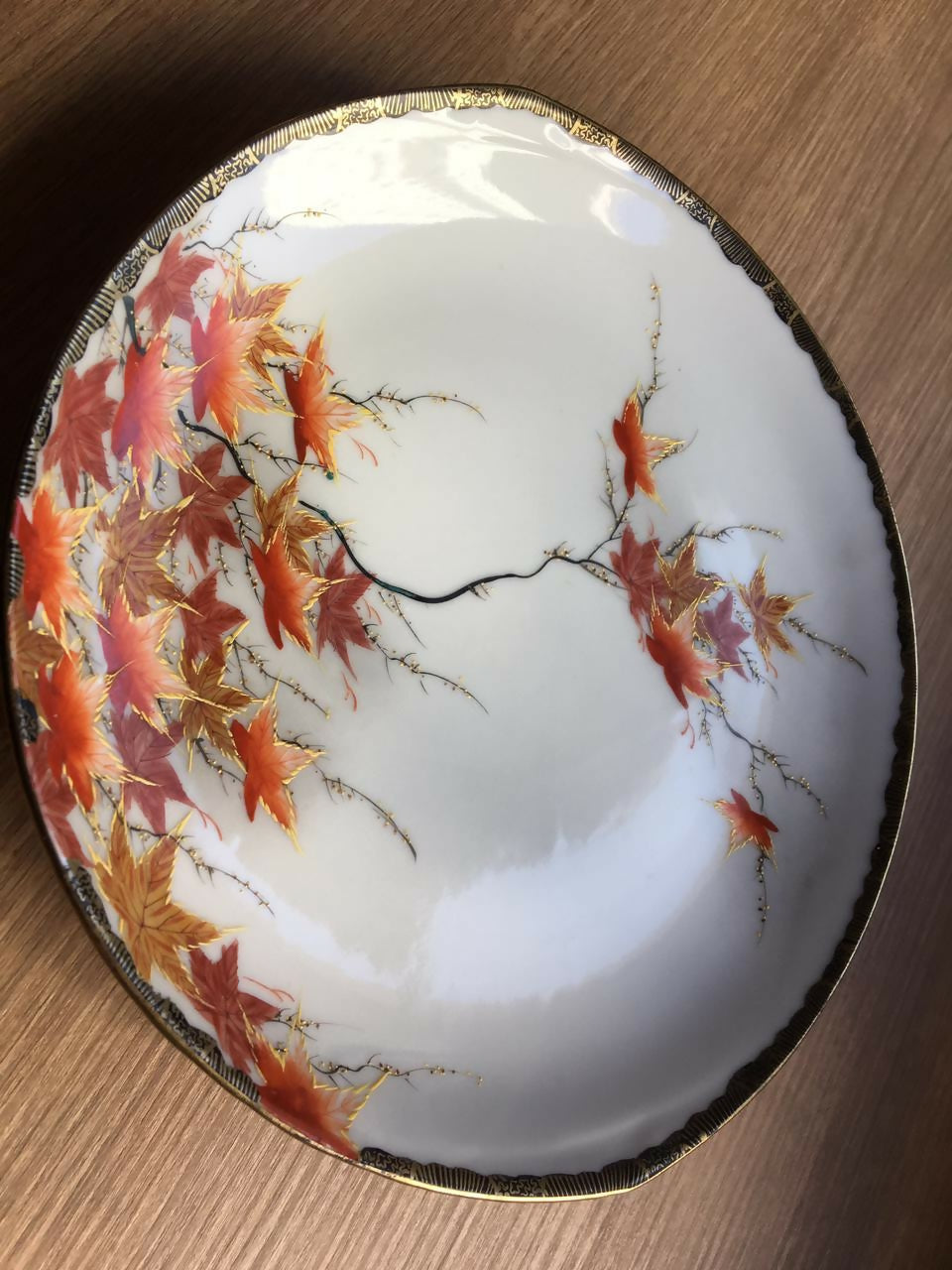 Conjunto para chá em porcelana japonesa casca de ovo