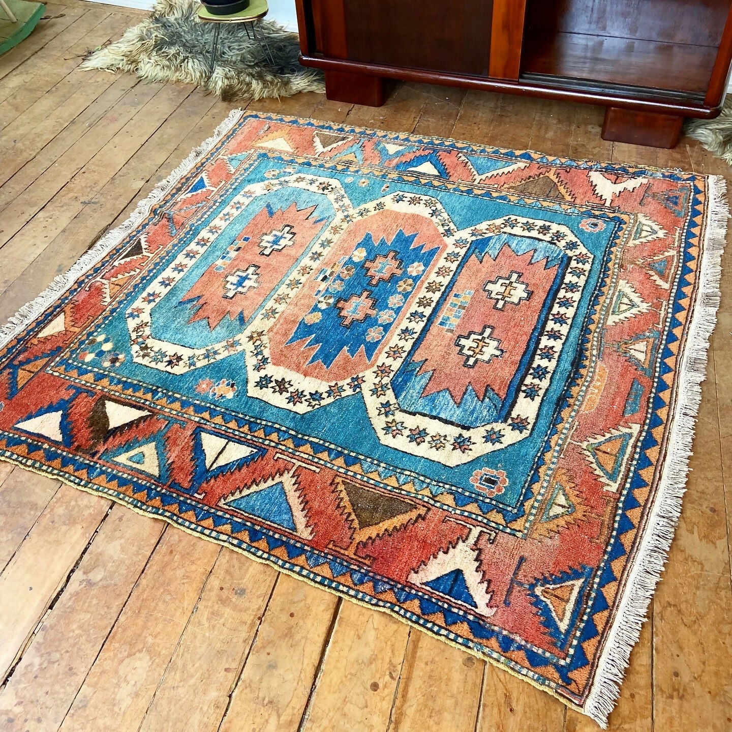 Tapete caucasiano 100% lã