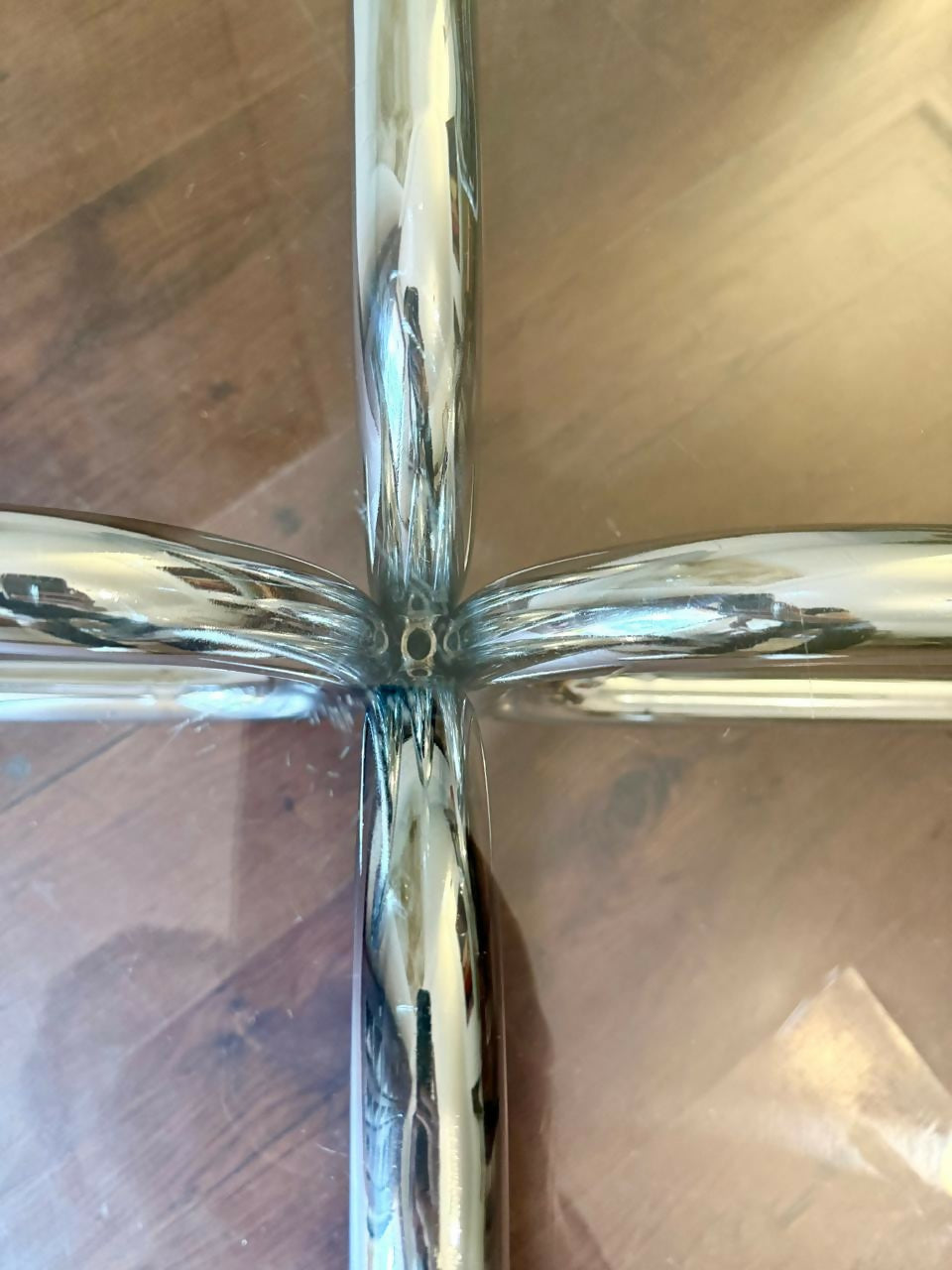 Mesa de centro cromada Geraldo de Barros