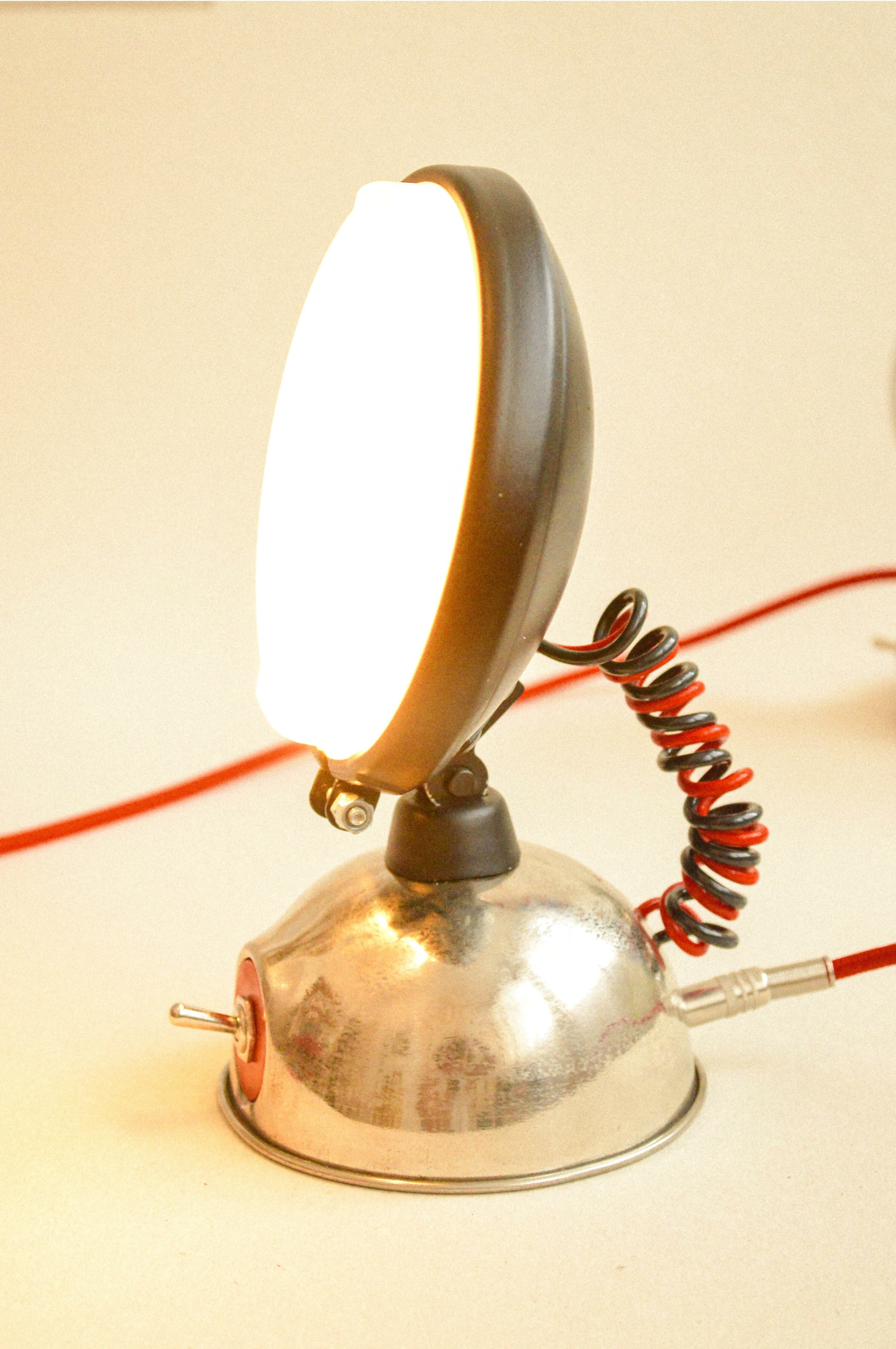 Luminária industrial farol (Dia de Rock)