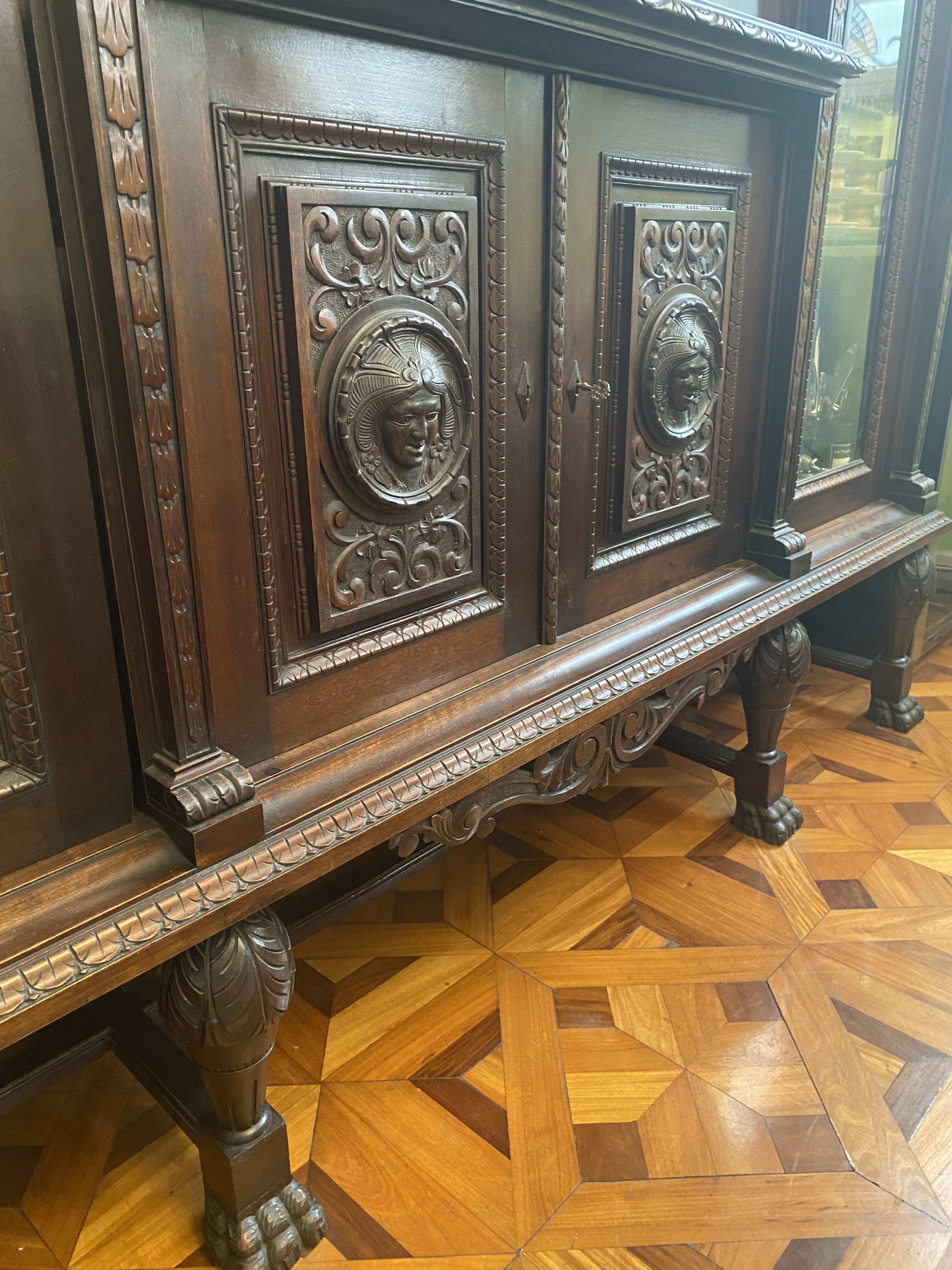 SALA DE PALÁCIO! Completa (sofá, mesa de centro, mesa de jantar, cadeiras, cristaleira, buffet e colunas)