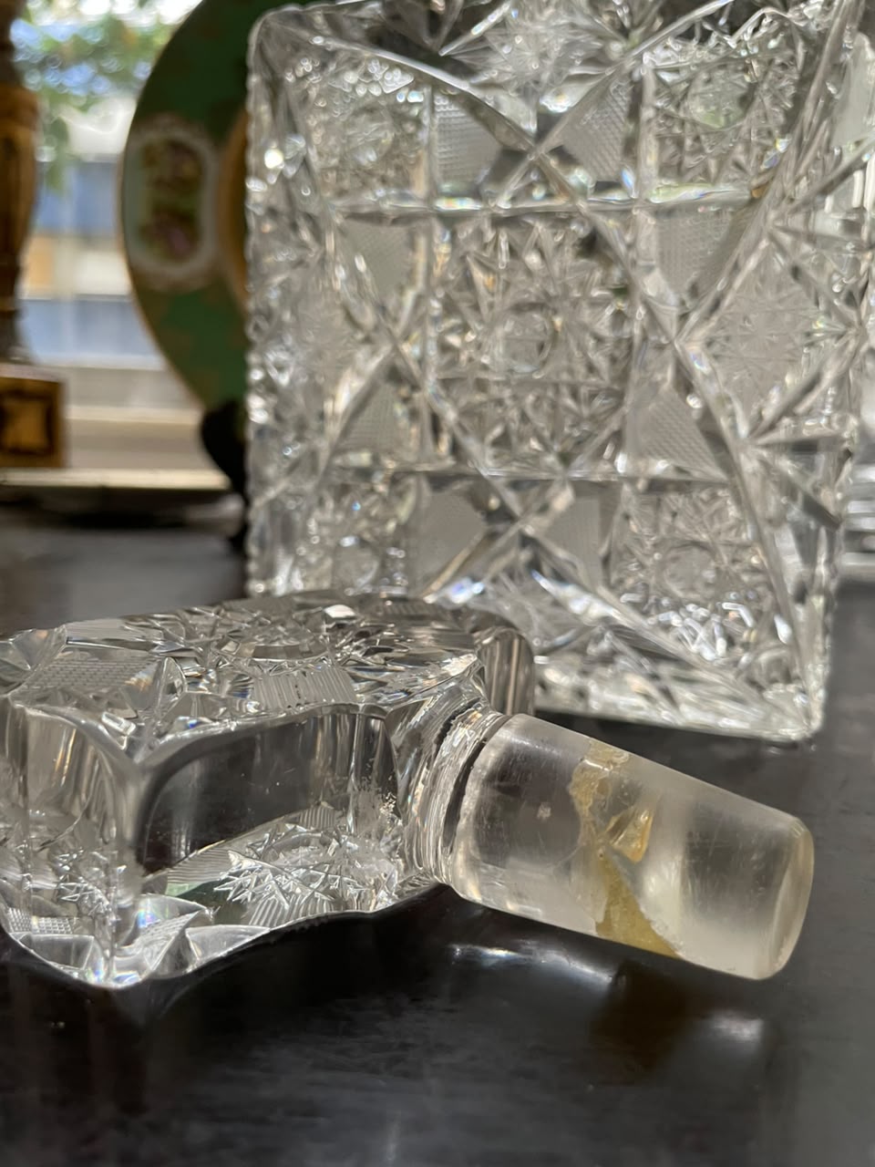 Garrafa de Whisky em cristal lapidado