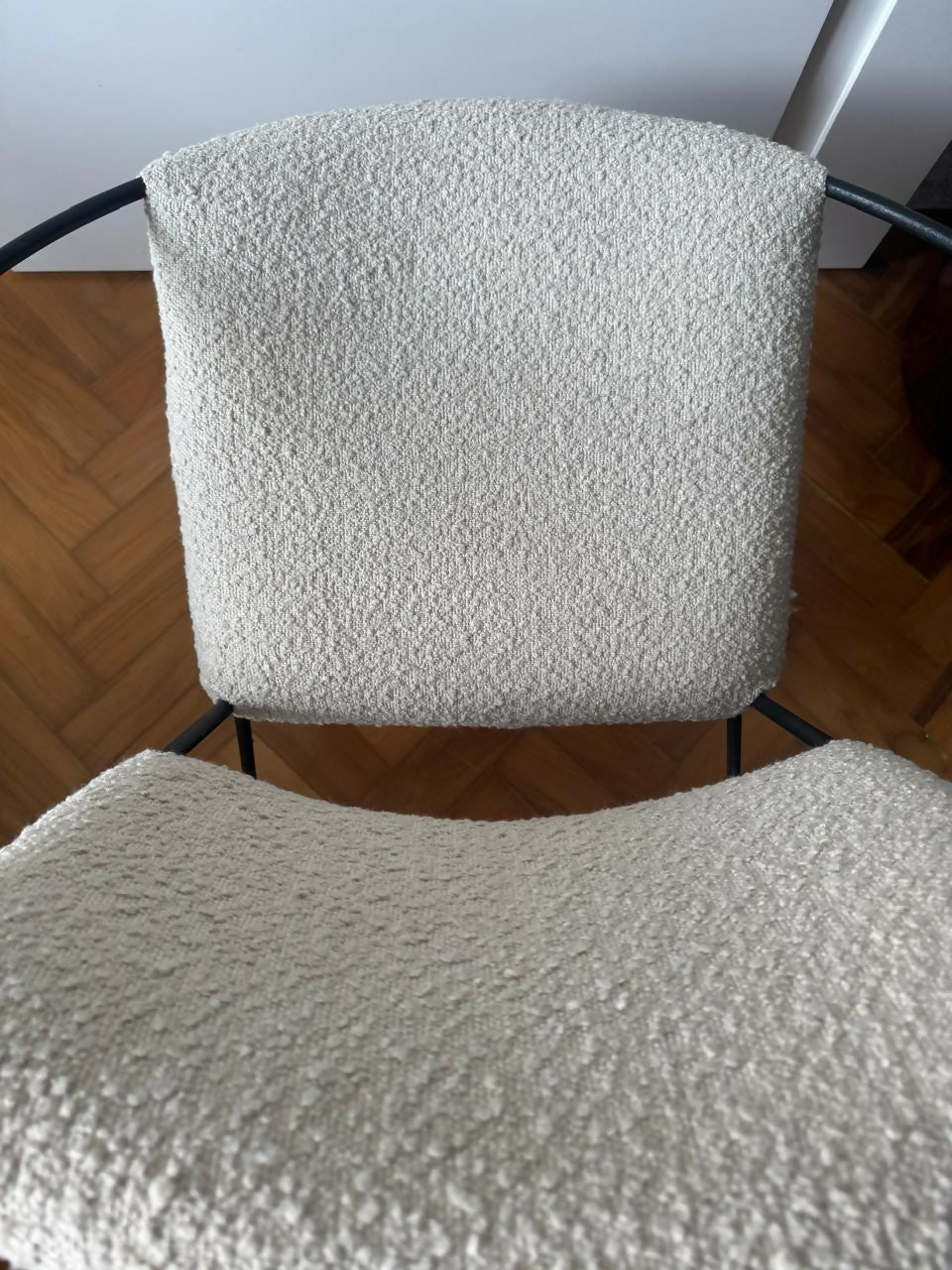 Poltrona de Ferro e Tecido