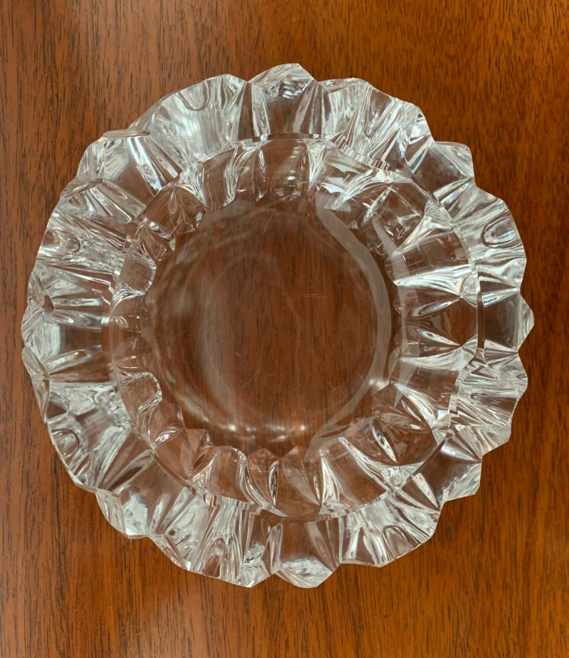 Cinzeiro cristal lapidado