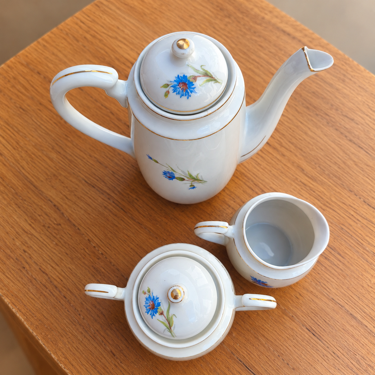 Jogo de café em porcelana Rami