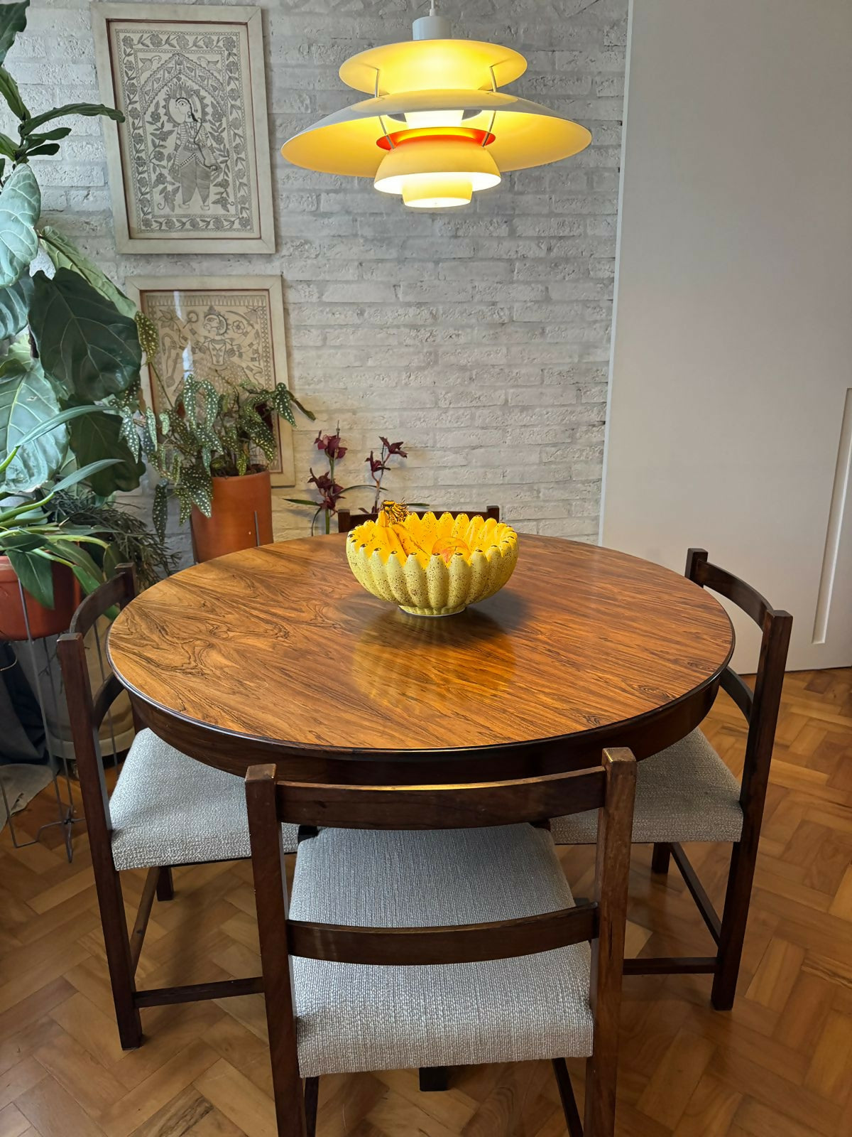 Mesa Jantar 4 lugares (120cm) em Jacarandá