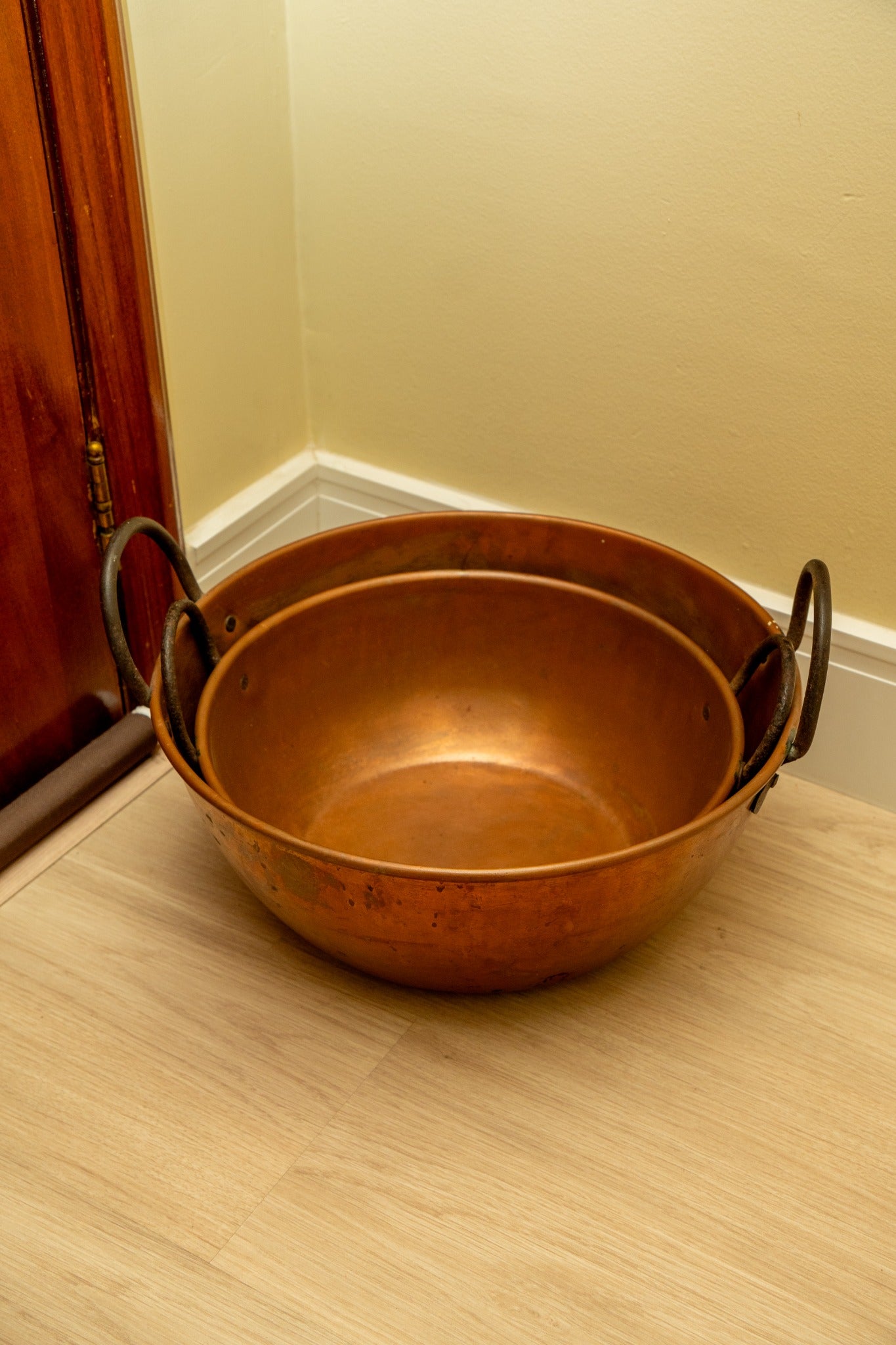 Par de Tachos de Cobre Antigos