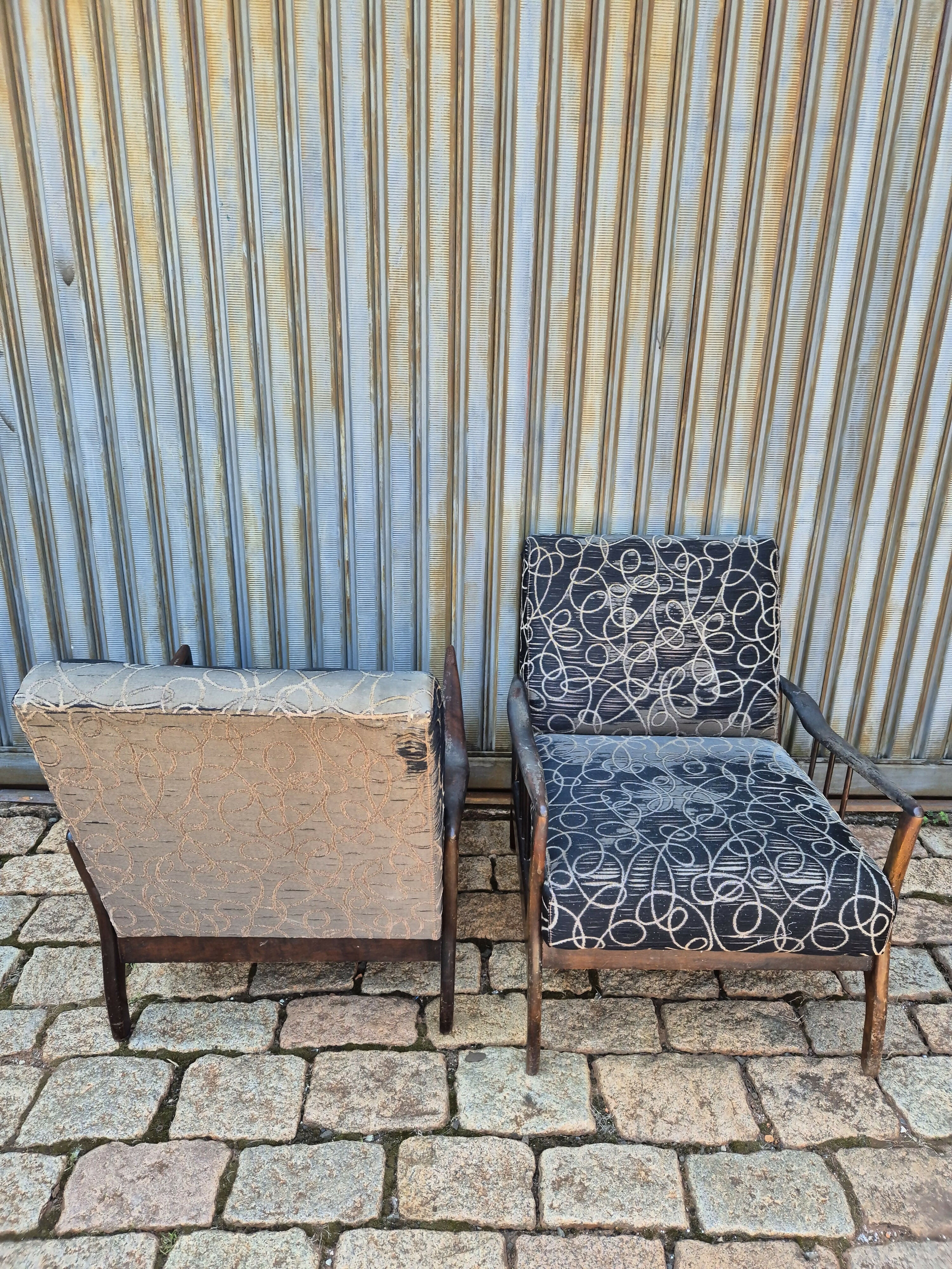 Par de Poltronas Rino Levi anos 60