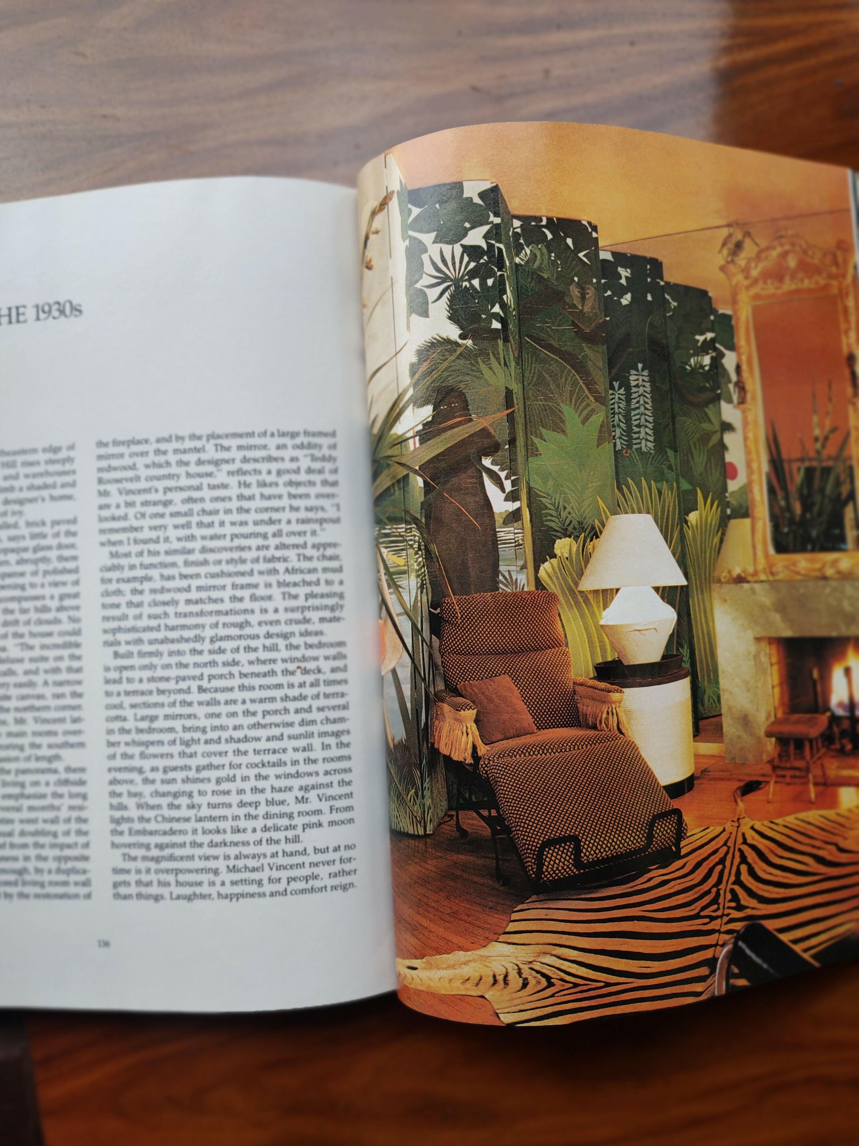 Livro Importado de Decoração "Architectural Digest - California Interiors" edição 1979